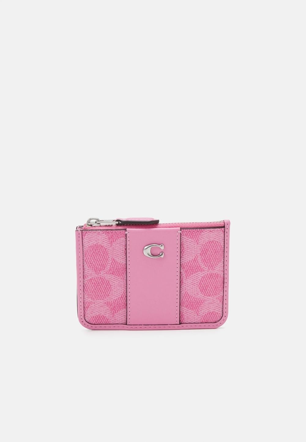 COACH Card holder/key case, Signature, pink : Amazon.nl: Fashion
